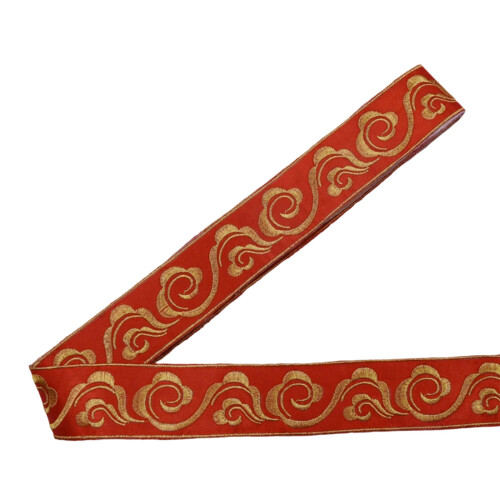 Washable Adhesive Fabric Tape 4.7M Long For-bright red