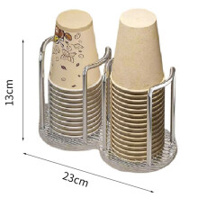 2X Paper Cup Dispenser Cup Holder Cup Organizer Storage Party Cup Dispenser Mouthwash Rinsing Cup Holder,23x13cm B