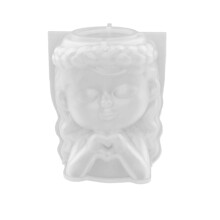 Moules en Silicone avec figurine de fille en forme de cœur, pour