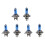 6X Bright Light Bulb Car Lamp H4 Bulb 100W 1