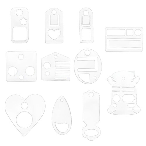 11Pcs Assorted Shape Thread Organiser Clear Acrylic Embroidery