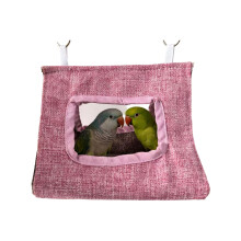 Dreieckiges Vogelnest für Papageien mit-Rosa L