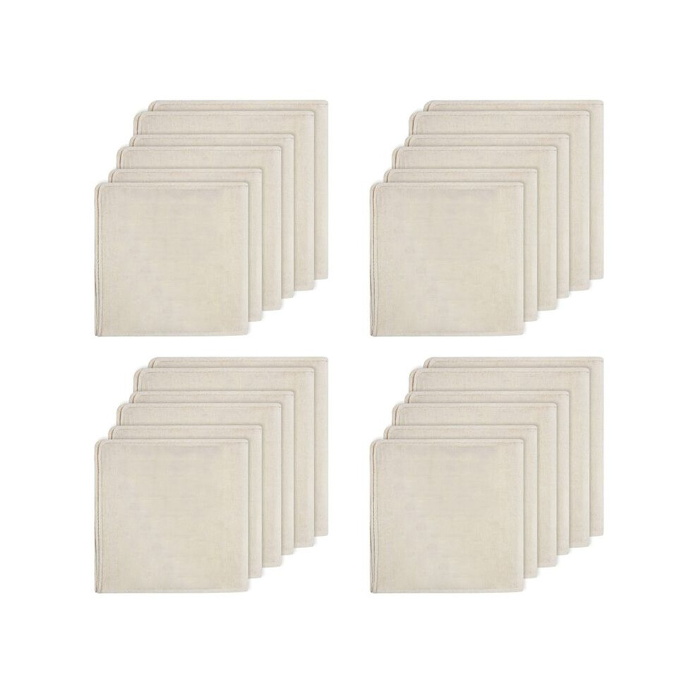 24 Pack Cheeseclothes, Unbleached Pure Cotton Muslin Clothes Soft Square Cheese Clothes For Cooking, Straining, Baking 6033952719045