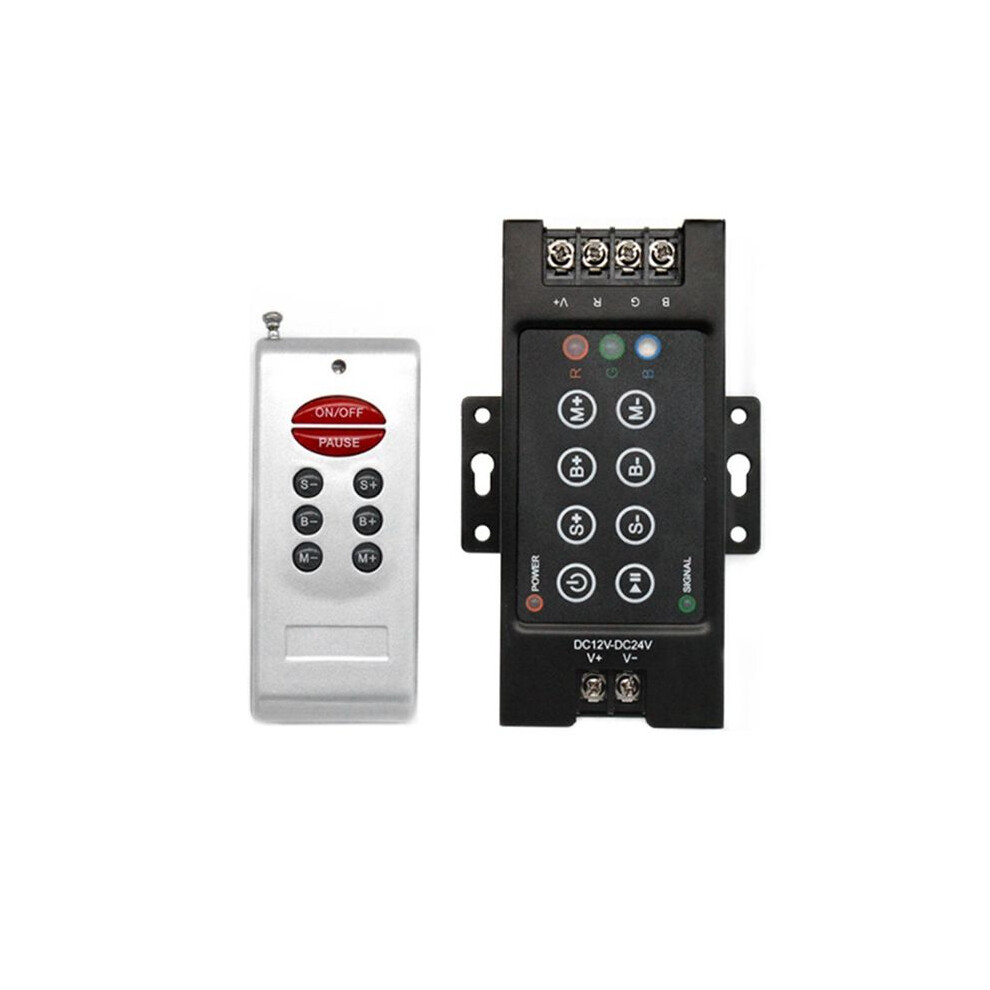 30A Remote Wireless Controller For Rgb Led Strip Light 8-Key Double Rf Wireless Remote Controller 4711242754915