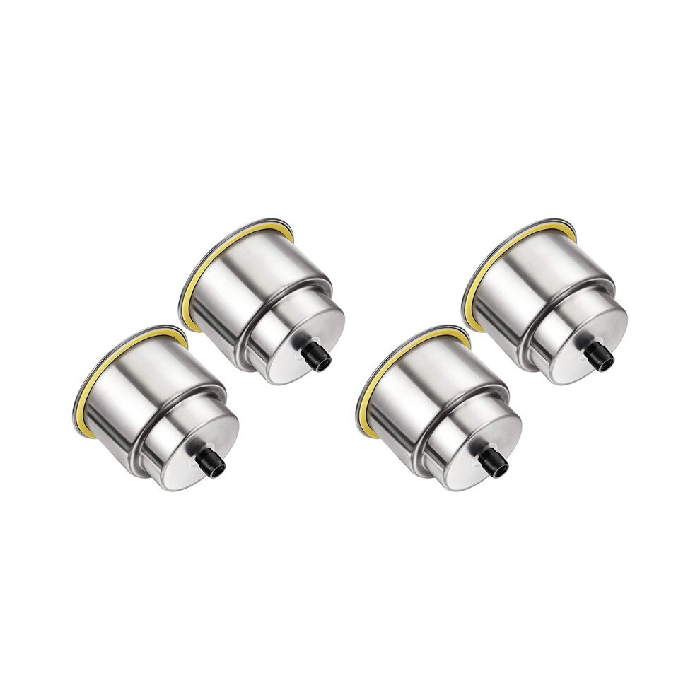 4 Pieces Stainless Steel Cup Drink Holder Boat Cup Drink Holder with Drain for Marine Boat RV Car Trailer