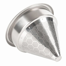 58mm Filter Basket with Pour over Coffee Dripper Compatible with 58mm Bottomless Portafilters