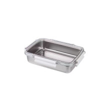 Rechteckiger Frischhaltebehälter aus Edelstahl mit-1600 ml