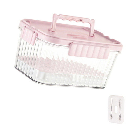 Récipient alimentaire Portable transparent, boîte de-Rose 2