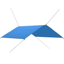 Lona externa - HELLOSHOP26 - 4x4 m - Poliéster 180T - Revestimento PA hidrorrepelente - Azul