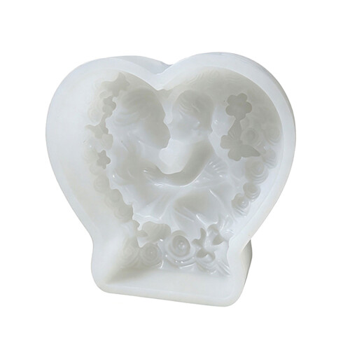 Moule en forme de cœur de fleur en Silicone robuste, idéal pour