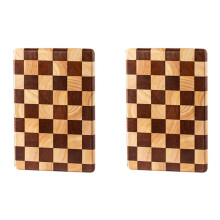 2X Chessboard, Cutting Board, Household Splicing Cutting Board, Kitchen Fruit Supplement Board, Solid Wood