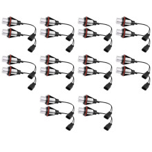 8000K Amber LED Angel Eye  Halo Light Bulbs Lamps for - E39 E53 E60 E63 E64 E66 E87 5 6 7 X3 X5 [20 Pcs]