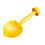 Green Perch Stand For Small Birds Feeding Bowl Training-Yellow 1