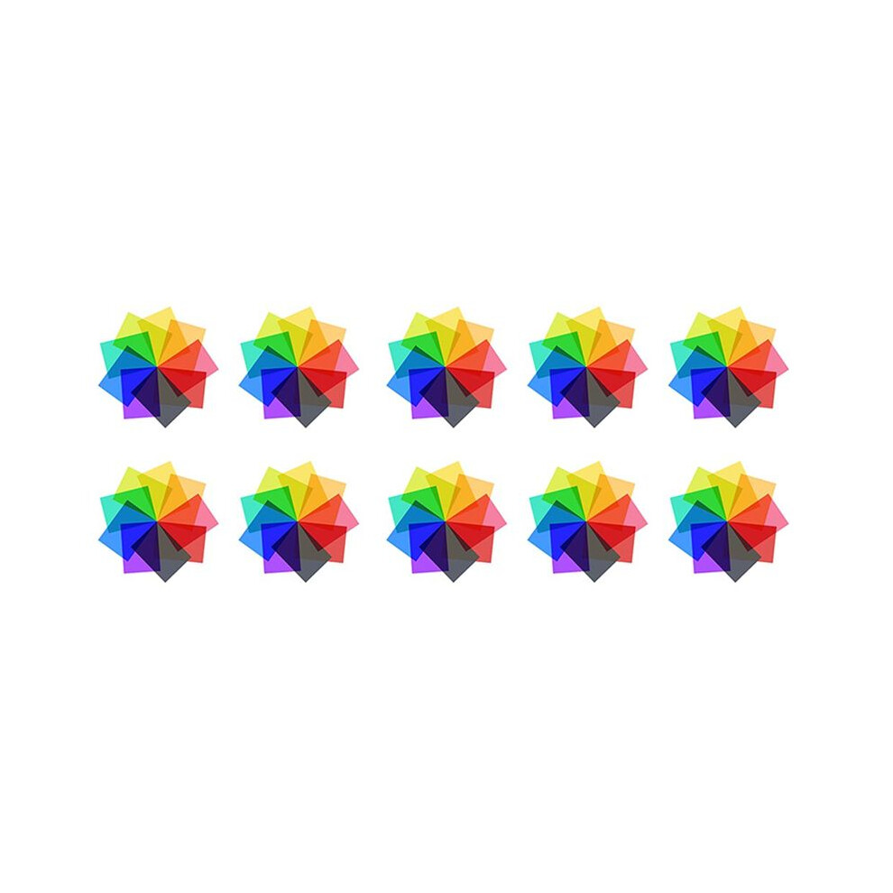 90Pcs Gel Filter Color Correction Colored Overlays Film Ing Gel Filter For Film,Video,Photo (Multicolor) Light 4712796258881
