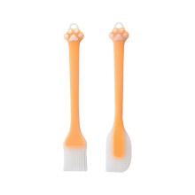 Ensemble de grattoirs et brosses à huile en Silicone en forme-O2