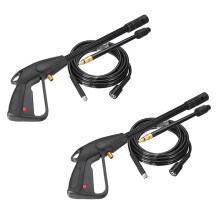 2X High Pressure Washer Spray G-Un,M22 Car Water Washer Cleaning Tool with 8M Hose for Cleaner Watering Lawn Garden