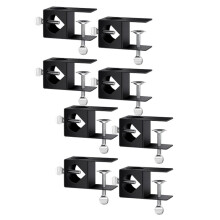 8 Pack Deck Torch Clamp Mounting Part Porch Rail Clamp Universal Pole Mount Bracket for Railings Posts