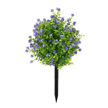 Kunststoff-Gartenstecker, künstliche Blumenarrangements-Purblau