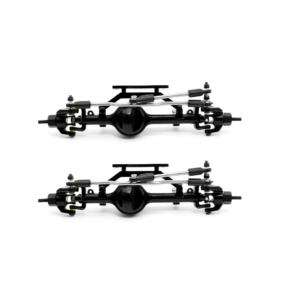 2X Metal Complete Front Axle For 1/10 Rc Crawler Yotaii Yota 2Generation D90 2Generation Rc Accessories Black 4712584795727