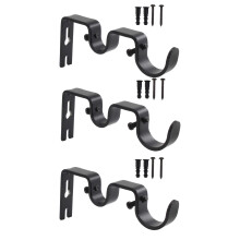 Flexible Vorhanghalterung aus Metall, funktioniert mit den Maßen