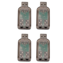 4X USB to 3.5mm Mic Headphone Jack Stereo Headset 3D Sound Card Audio Adapter PC