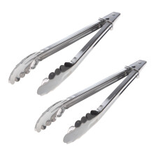 2X Kitchen 30 cm Stainless Steel Food Tongs