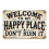 Panneau de bienvenue à Happy Place, décorations murales, panneau 1