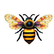Décoration murale élégante en forme d'abeilles, pour-Style B