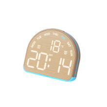 Réveils pour chambre à coucher, horloges numériques-5533A jaune