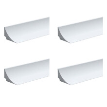 4X Water Retaining Strip Silicone Water Barrier for Sink Water Barrier for Kitchen Countertop White 60cm Long