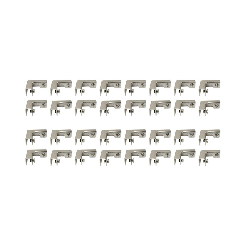 32Pcs L Type Glass Fixing Clip 2 Way Glass Connectors For 6-10Mm Furniture Hardware Glass Accessories 6033952743903