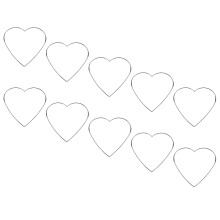 10Pcs Welded Metal Heart Rings For Handmade Dream-200mm