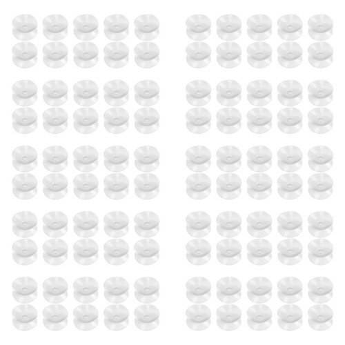 100 Pcs Double Sided Suction Cup - Sucker Pads for Glass, Plastic - 30Mm Width