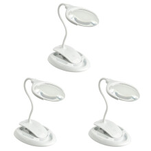 3pcs Handheld Magnifier 3X 8X Illuminated Desk Table Led Lamp Magnifying Glass Rechargeable Magnifier with Light