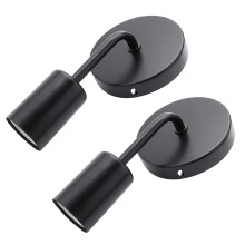 2X Black Loft Antique Iron Simple Wall lamp American Country Restaurant Bar Corridor Aisle Wall Sucker Wall lamp