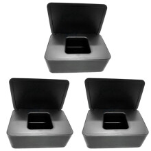 3X Wet Tissue Box with Lid, Pumping Box, Wet Tissue Box, Household Dustproof Desktop Sealed Wet Tissue Box Storage Box