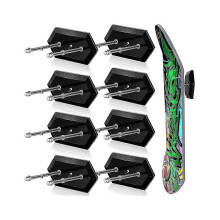 8 Pack Skateboard Wall Mount with Screws – Floating Hanger & Hanging Stand