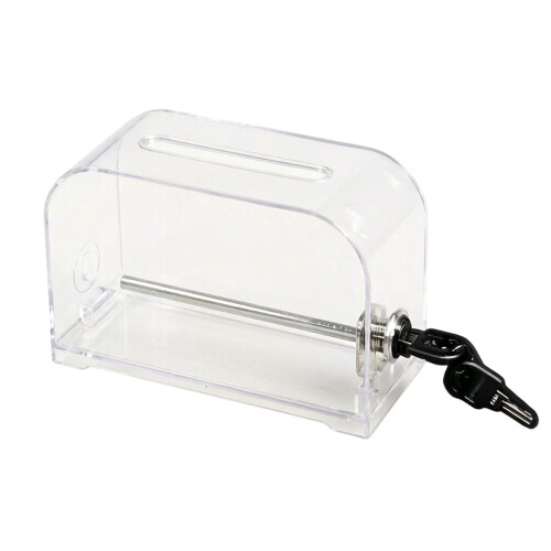 Boîte de dons transparente et verrouillable pour événements-3