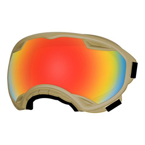 Lunettes de soleil réglables pour chiens, couverture-Kaki L