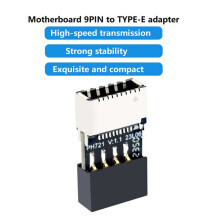 3X Motherboard USB 2.0 9Pin auf TYPE-E Buchse AdaptergehäUse TYPE-C Buchse 9-Pin USB 2.0 Extender Karte