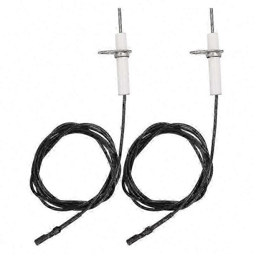 38" Ignitor Wire & Ceramic Electrode Set, 2-Pack, Bendable Ignition Electrode for Gas Appliances