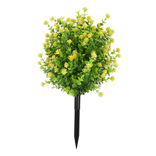 Windfester Blumenstecker aus Kunststoff, ideal für-Gelb
