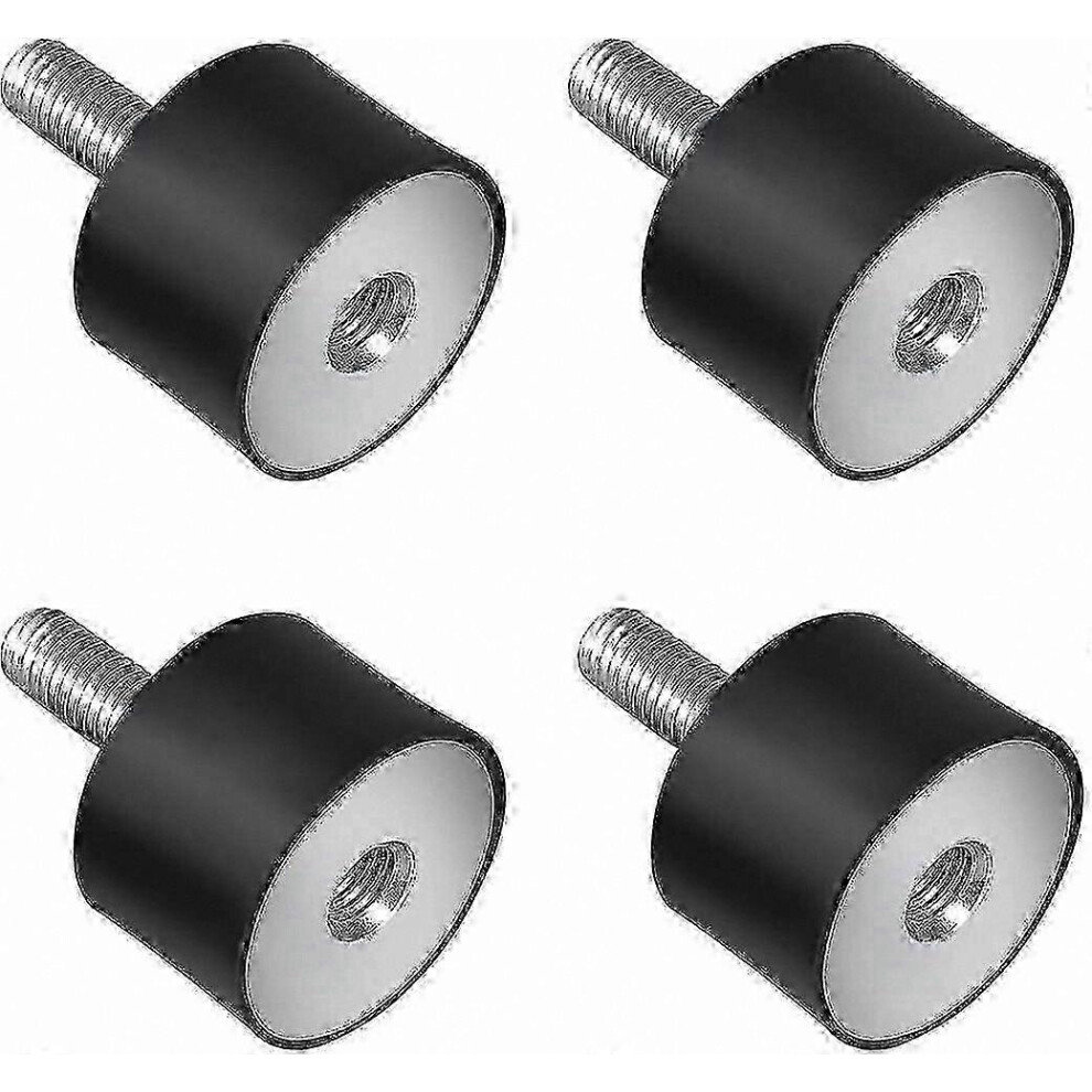 4-Pack Rubber Vibration Dampeners M6 M8 Threads Noise Reduction Shock Absorption 3716977281935