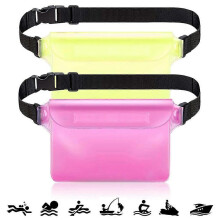 2 Pcs Waist Strap Beach Accessories: Keep Phone & Valuables Safe & Dry for Boating, Swimming, Snorkeling