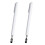 2X Universal Telescopic Stylus Pen for Touch Screens,Retractable Pointer Stick& Stylus with Special Flocking Tip (White) 1