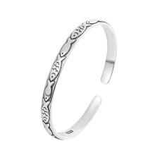 Einzigartiges, offenes Manschettenarmband aus Legierung mit