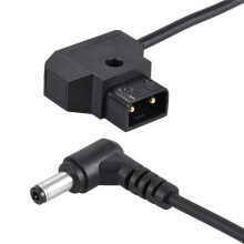 4X Gewickelter 1M / 3.28Ft D-Tap 2Pin Stecker auf  5.5 X 2.1Mm Adapter Kabel Verlängerungs Kabel für Anton V-Mount Batterie Dslr Käfig Rig Netzteil