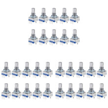 360 Grad Dreh Geber Code Schalter Digitales Potentiometer EC11 5 Polig 15 mm Welle 30 Stücke