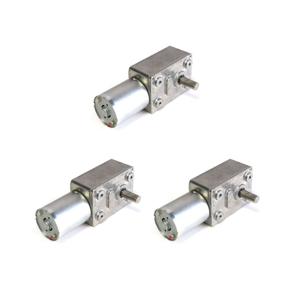 3X Gw370 12V 6Rpm Reversible High Worm Geared Motor Torque Turbo Motor 35A 4714086811929