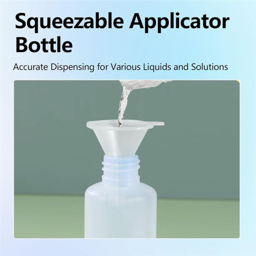 Applicator Bottle 1oz/30ml Needle Tip Squeeze Bottle Precision Applicator Bottle with Funnel for Project DIY 1